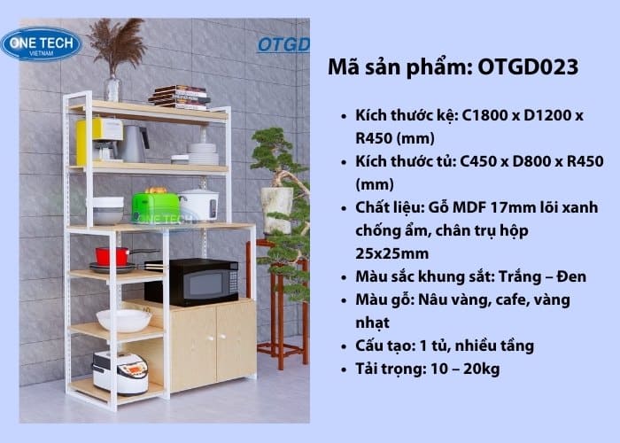 Kệ gia dụng 1 tủ nhiều tầng