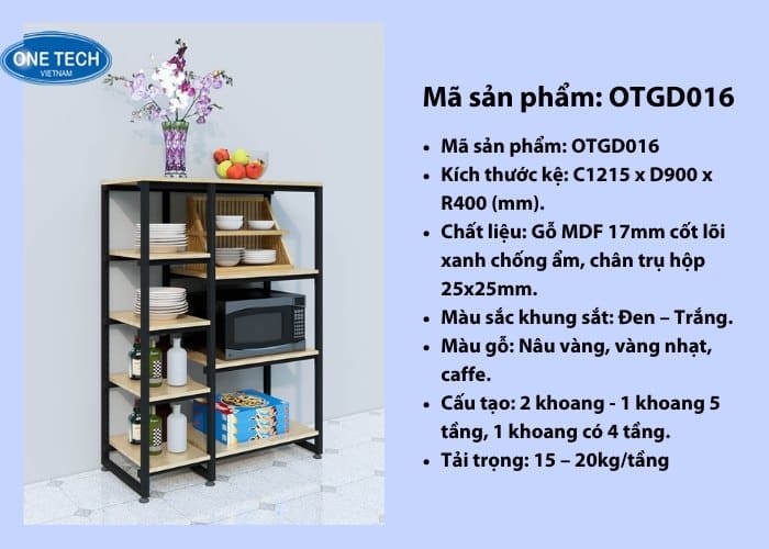 Kệ gia dụng Thái Nguyên thiết kế hiện đại