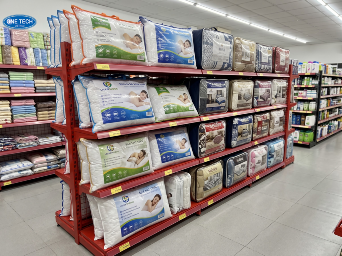 Tiêu chí lựa chọn kệ để chăn ga gối đệm phù hợp với cửa hàng tại Thái Nguyên